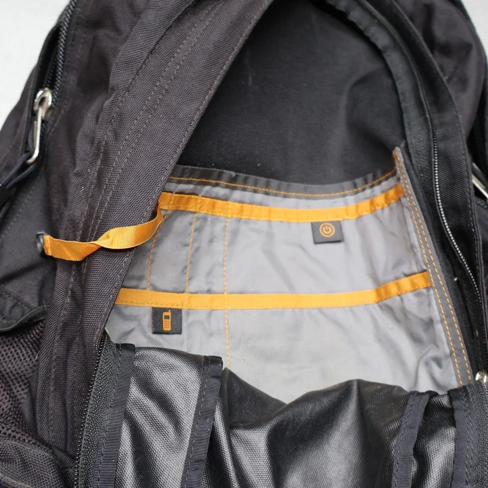 North Face Jester Backpack Mens OS Black Bungee Travel Daypack Outdoor Hiking